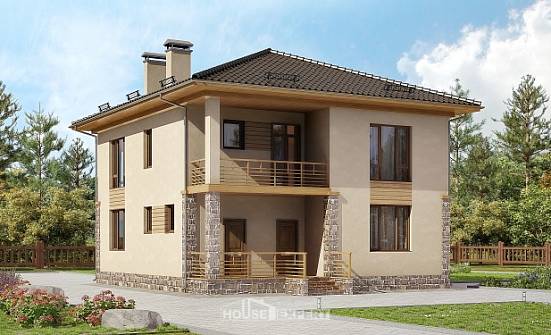 170-005-Л Проект двухэтажного дома, доступный дом из арболита Михайловка | Проекты домов от House Expert