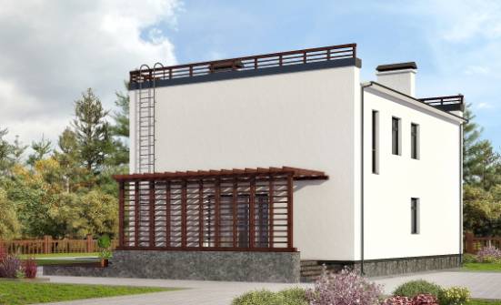 215-002-П Проект двухэтажного дома, средний дом из поризованных блоков Фролово | Проекты домов от House Expert
