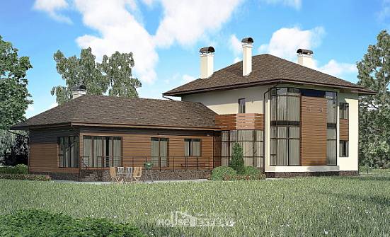 300-001-П Проект двухэтажного дома, классический дом из кирпича Михайловка | Проекты домов от House Expert
