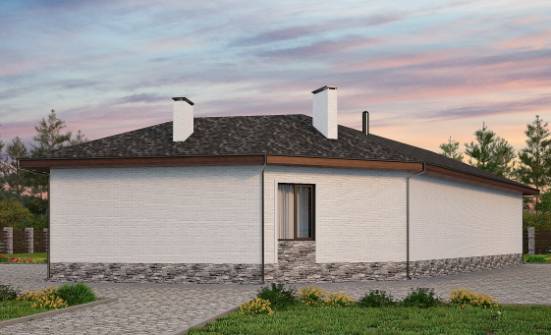 145-001-Л Проект бани из газосиликатных блоков Волгоград | Проекты одноэтажных домов от House Expert