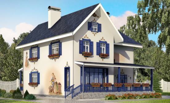 180-003-П Проект двухэтажного дома, простой домик из кирпича Камышин | Проекты домов от House Expert