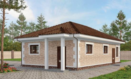 070-005-П Проект гаража из кирпича Котово | Проекты домов от House Expert