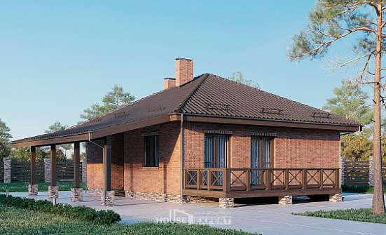 070-006-Л Проект одноэтажного дома, миниатюрный коттедж из газобетона Калач-на-Дону | Проекты домов от House Expert