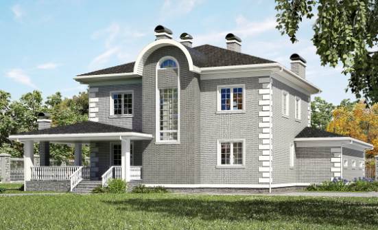 245-004-Л Проект двухэтажного дома, гараж, просторный дом из кирпича Фролово | Проекты домов от House Expert