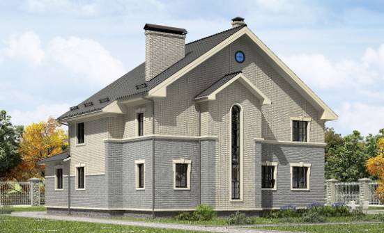 300-004-П Проект двухэтажного дома, уютный коттедж из поризованных блоков Котово | Проекты домов от House Expert