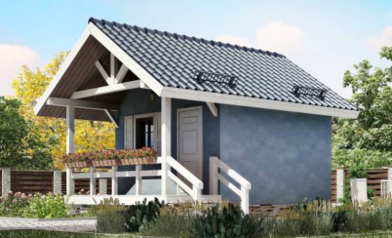 020-001-П Проект одноэтажного дома, бюджетный коттедж из дерева Котово | Проекты домов от House Expert