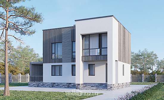 150-017-П Проект двухэтажного дома, бюджетный коттедж из пеноблока Волгоград | Проекты домов от House Expert