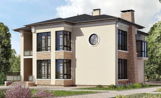 300-005-Л Проект двухэтажного дома, классический коттедж из кирпича Волжский | Проекты домов от House Expert