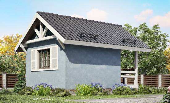 020-001-П Проект одноэтажного дома, бюджетный коттедж из дерева Котово | Проекты домов от House Expert
