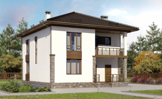 170-005-П Проект двухэтажного дома, современный дом из арболита Котово | Проекты домов от House Expert