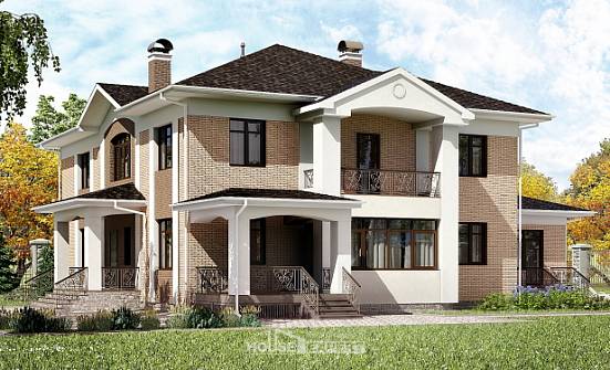 520-001-П Проект трехэтажного дома, красивый дом из газобетона Котово | Проекты домов от House Expert