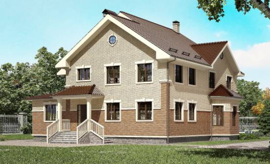 300-004-Л Проект двухэтажного дома, классический дом из блока Калач-на-Дону | Проекты домов от House Expert