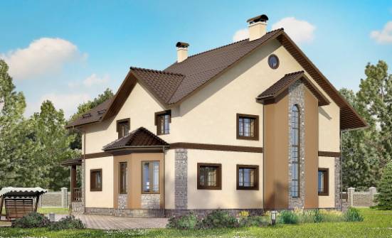 265-003-Л Проект двухэтажного дома, классический домик из блока Волгоград | Проекты домов от House Expert