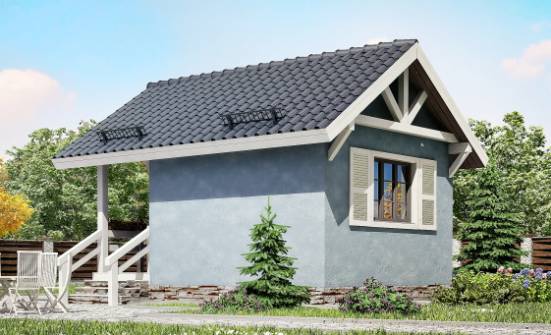 020-001-П Проект одноэтажного дома, бюджетный коттедж из дерева Котово | Проекты одноэтажных домов от House Expert