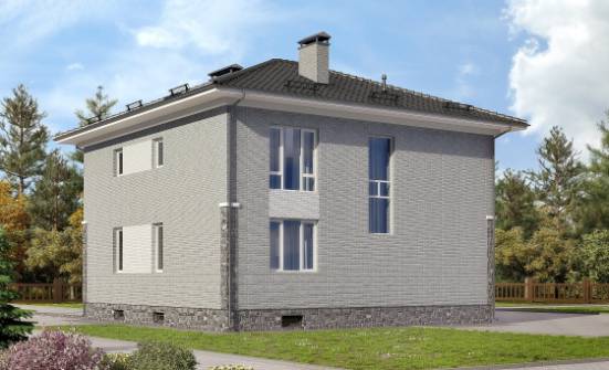 275-004-П Проект трехэтажного дома, гараж, современный коттедж из кирпича Камышин | Проекты домов от House Expert