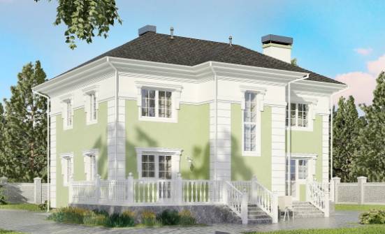 155-005-П Проект двухэтажного дома, простой дом из керамзитобетонных блоков Котово | Проекты домов от House Expert