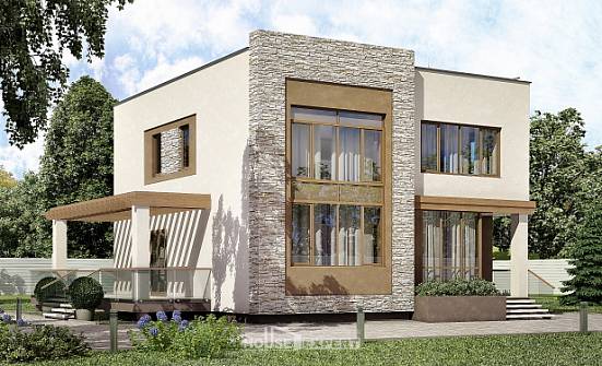 185-001-П Проект двухэтажного дома, средний дом из пеноблока Калач-на-Дону | Проекты домов от House Expert