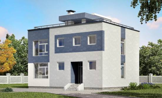 180-005-П Проект двухэтажного дома, простой загородный дом из газобетона Волгоград | Проекты домов от House Expert