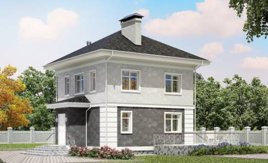 090-003-П Проект двухэтажного дома, доступный загородный дом из керамзитобетонных блоков Котово | Проекты домов от House Expert
