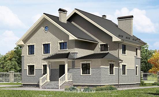 300-004-П Проект двухэтажного дома, уютный коттедж из поризованных блоков Котово | Проекты домов от House Expert