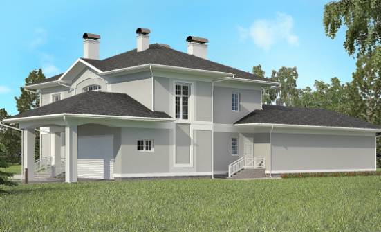 360-001-П Проект двухэтажного дома, гараж, огромный домик из кирпича Михайловка | Проекты домов от House Expert