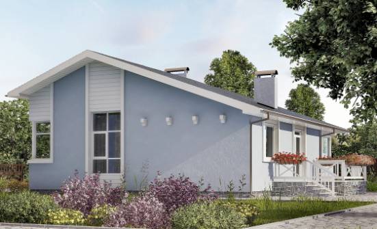 110-003-Л Проект одноэтажного дома, небольшой дом из бризолита Камышин | Проекты домов от House Expert