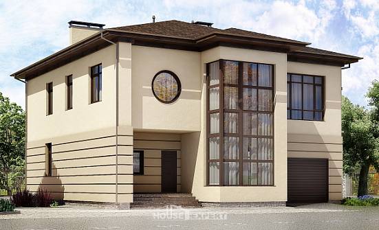 300-006-П Проект двухэтажного дома, гараж, уютный дом из кирпича Фролово | Проекты домов от House Expert