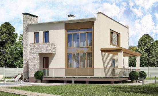 185-001-П Проект двухэтажного дома, средний дом из пеноблока Калач-на-Дону | Проекты домов от House Expert
