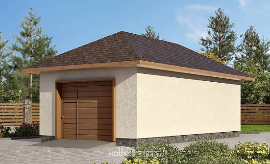 040-001-П Проект гаража из керамзитобетонных блоков Волжский | Проекты домов от House Expert