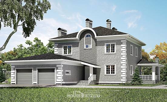 245-004-Л Проект двухэтажного дома, гараж, просторный дом из кирпича Фролово | Проекты домов от House Expert