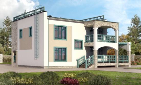 150-010-П Проект двухэтажного дома, компактный дом из кирпича Михайловка | Проекты домов от House Expert