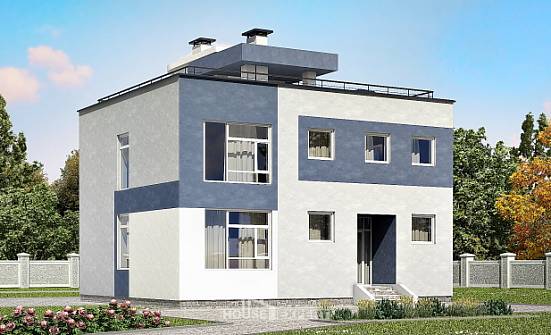 180-005-П Проект двухэтажного дома, простой загородный дом из газобетона Волгоград | Проекты домов от House Expert