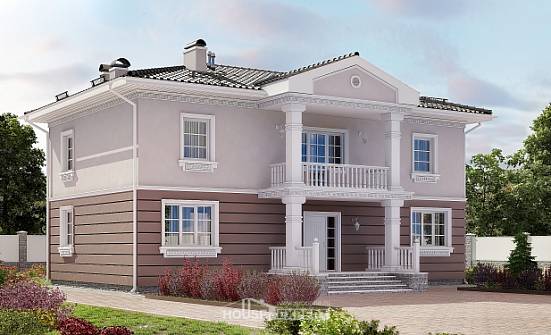 210-005-П Проект двухэтажного дома, средний домик из теплоблока Волгоград | Проекты домов от House Expert