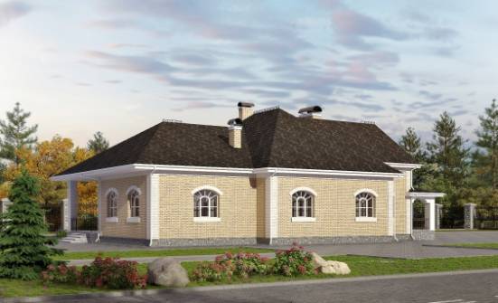 290-001-П Проект двухэтажного дома мансардой, гараж, огромный загородный дом из кирпича Камышин | Проекты домов от House Expert