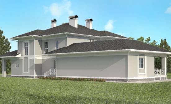 360-001-П Проект двухэтажного дома, гараж, огромный домик из кирпича Михайловка | Проекты домов от House Expert