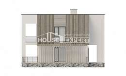 150-017-П Проект двухэтажного дома, экономичный коттедж из теплоблока Котово, House Expert