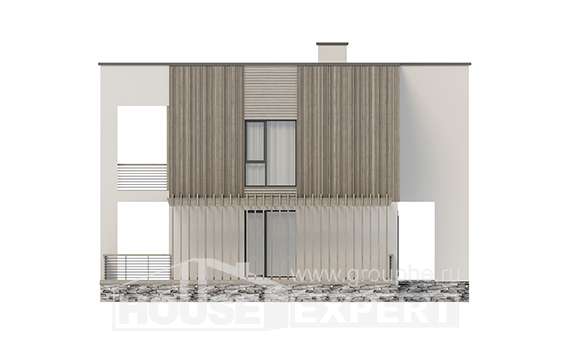 150-017-П Проект двухэтажного дома, экономичный коттедж из теплоблока Котово, House Expert