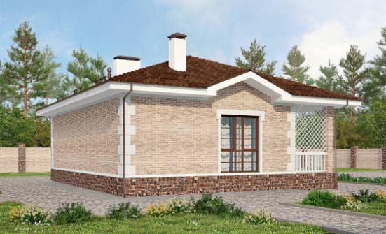 065-002-П Проект бани из кирпича Михайловка | Проекты домов от House Expert
