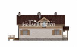 165-002-П Проект двухэтажного дома мансардный этаж, гараж, уютный коттедж из газобетона Михайловка, House Expert