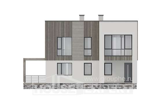150-017-П Проект двухэтажного дома, красивый домик из бризолита Урюпинск, House Expert