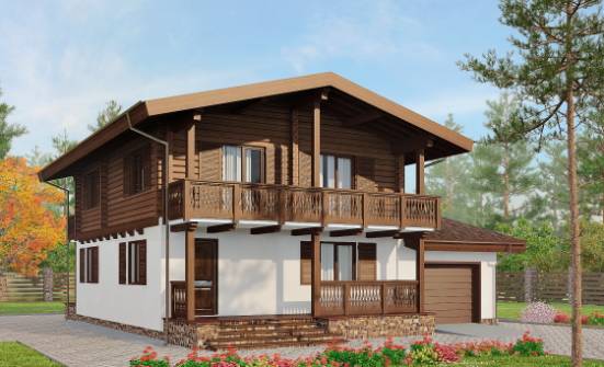 200-011-П Проект двухэтажного дома с мансардой, уютный домик из блока Калач-на-Дону | Проекты домов от House Expert