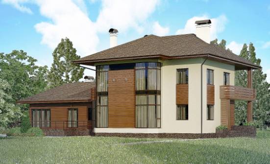 300-001-П Проект двухэтажного дома, классический загородный дом из кирпича Михайловка | Проекты домов от House Expert