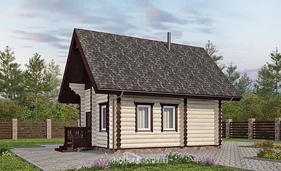 035-001-Л Проект бани из дерева Михайловка | Проекты одноэтажных домов от House Expert
