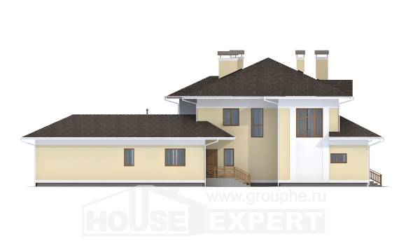 375-002-Л Проект двухэтажного дома, гараж, просторный дом из кирпича Фролово, House Expert