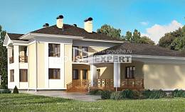 375-002-Л Проект двухэтажного дома и гаражом, красивый коттедж из кирпича Калач-на-Дону, House Expert
