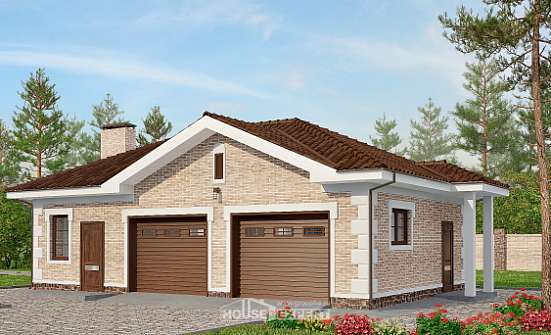 070-005-П Проект гаража из кирпича Михайловка | Проекты домов от House Expert