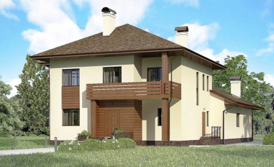 300-001-П Проект двухэтажного дома, классический загородный дом из кирпича Михайловка | Проекты домов от House Expert