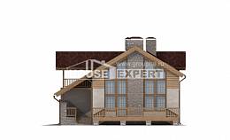 165-002-П Проект двухэтажного дома с мансардным этажом и гаражом, компактный загородный дом из газосиликатных блоков Волгоград, House Expert