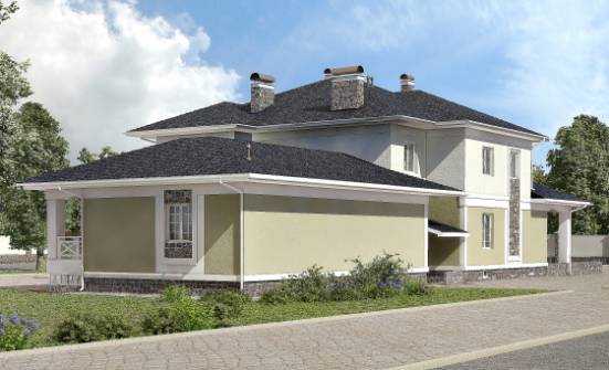 620-001-Л Проект трехэтажного дома, гараж, большой дом из твинблока Урюпинск | Проекты домов от House Expert
