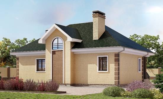150-013-Л Проект двухэтажного дома мансардой, красивый коттедж из кирпича Камышин | Проекты домов от House Expert